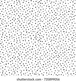 Abstract hand drawn polka dot pattern.Vector illustration