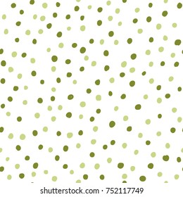 Abstract hand drawn polka dot pattern