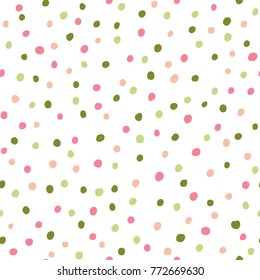 Abstract Hand Drawn Polka Dot Pattern Stock Vector Royalty Free Shutterstock