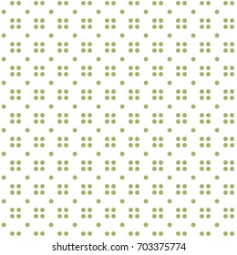 Abstract hand drawn polka dots pattern on white background, VECTOR eps 10