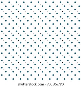 Abstract hand drawn polka dots pattern on white background, VECTOR eps 10