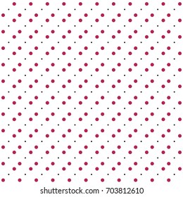 Abstract hand drawn polka dots pattern on white background, VECTOR eps 10