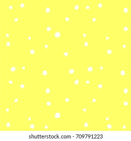 Abstract hand drawn polka dots pattern background,Big and small dots. Vector seamless pattern. Modern stylish texture.
