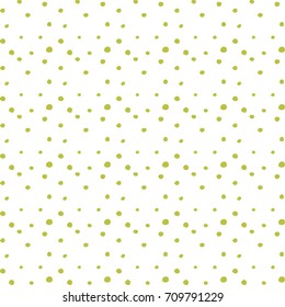 Abstract hand drawn polka dots pattern background,Big and small dots. Vector seamless pattern. Modern stylish texture.