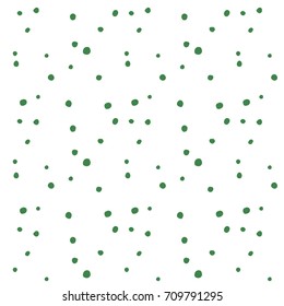 Abstract hand drawn polka dots pattern background,Big and small dots. Vector seamless pattern. Modern stylish texture.