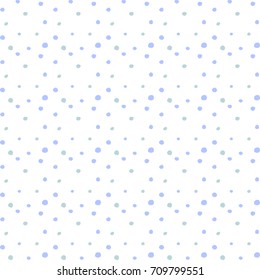 Abstract hand drawn polka dots pattern on white background,Hand Drawn mini circle, Grungy painted ornament. Vector brush strokes design elements. Wallpaper, furniture fabric, textile.