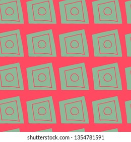 Abstract Hand Drawn Print. Seamless Vector Pattern. 