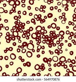 Abstract hand drawn rings background. Seamless pattern. Vector graphics.