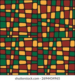 Abstract Hand Drawn Rounded Rectangular Shape Pattern on Dark Backdrop