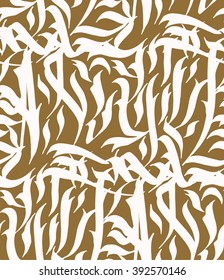 
Abstract hand drawn seamless calligraphic