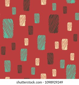 Abstract hand drawn seamless pattern. Design element for wrapping paper or fabric.