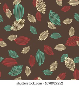 Abstract hand drawn seamless pattern. Design element for wrapping paper or fabric.