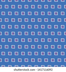 Abstract hand drawn seamless pattern. Japanese traditional surface vector design with squares. For fabric prints, textile, wrapping paper.