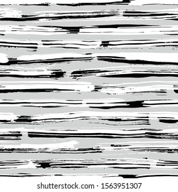 Abstract hand drawn seamless pattern, brush strokes texture