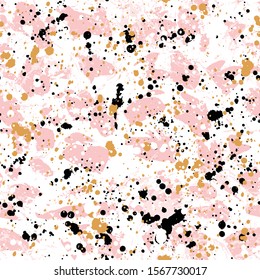 Abstract hand drawn seamless pattern, brush stroke texture