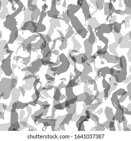 Abstract hand drawn seamless pattern