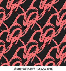 Abstract hand drawn seamless pattern vector.