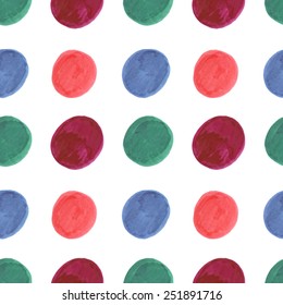 Abstract hand drawn seamless pattern. Marker element tiled texture background. Polka dot.