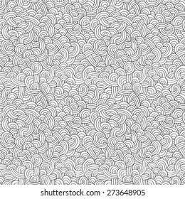Abstract hand drawn seamless pattern (drawn by hand and scanned)