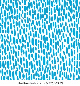 Abstract hand drawn seamless pattern, brush strokes texture