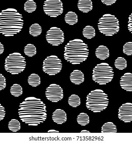 Abstract hand drawn seamless pattern. Design element for styles or wallpapers.