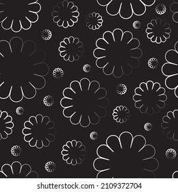 Abstract Hand drawn seamless print pattern for textile design and fabrics.