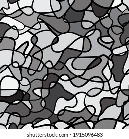 Abstract hand drawn seamless scribble pattern