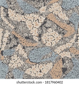 Abstract hand drawn seamless vector pattern. Artistic modern contemporary  background.