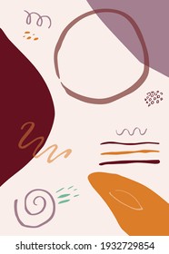 Abstract Hand Drawn Shapes Clipart 
