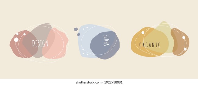 Resumen de formas dibujadas a mano. Conjunto de marcos geométricos, banners. Ilustración del vector