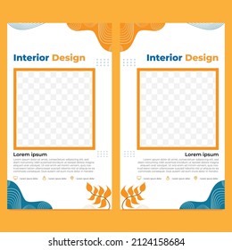 abstract hand drawn social media story template design