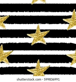 Abstract Hand Drawn Star Seamless pattern Background Vector Illustration EPS10
