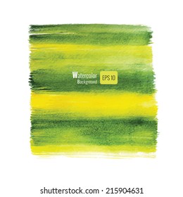Abstract hand drawn striped background. Vector watercolor illustration. Grunge template for your design