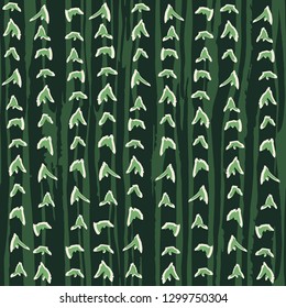 Abstract hand drawn striped design with spiky organic forms. Cactus skin inspired seamless vector pattern. Great for textile, home decor, fashion and stationery, backdrops, web.