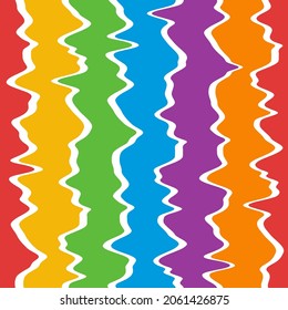 Abstract hand drawn striped seamless pattern, Seamless striped pattern, Striped background