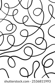 Abstract hand drawn swirl pattern design background