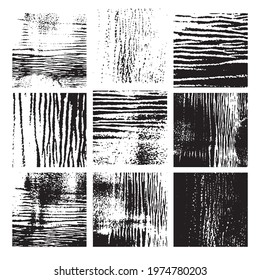 Abstract hand drawn textured backgrounds. Vector set of tracing  textures , square patternы