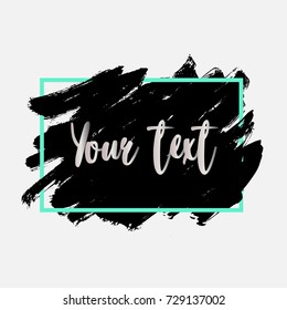 Abstract hand drawn textured dry brush strokes background. Pink and blue colors. Modern trendy design. Can be used for banner, logo, poster, print, frame.