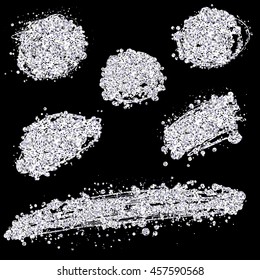abstract hand drawn vector ink spot. brush stain