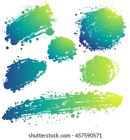 abstract hand drawn vector ink spot. brush stain