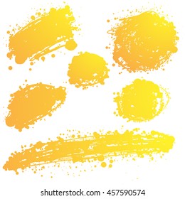 abstract hand drawn vector ink spot. brush stain