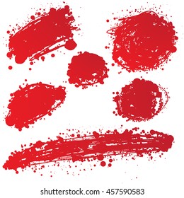 abstract hand drawn vector ink spot. brush stain
