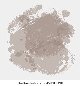 abstract hand drawn vector ink spot. brush stain