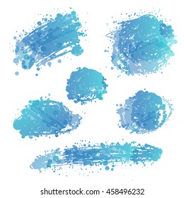 abstract hand drawn vector ink spot. brush stain
