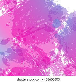 abstract hand drawn vector ink spot. brush stain. watercolor background
