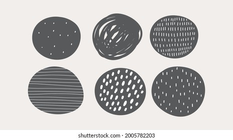 Abstract hand drawn vector print