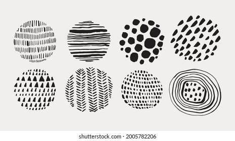 Abstract hand drawn vector print