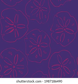 Abstract hand drawn vector seamless pattern. Floral motifs, rough pain texture, natural earth colors. Dots blobs marker brush strokes create artistic background.