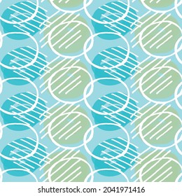 Abstract hand drawn vector seamless pattern. Floral motifs, rough pain texture, natural earth colors. Dots blobs marker brush strokes create artistic background.