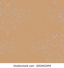 Resumen del patrón sin fisuras del vector dibujado a mano. Motivos florales, textura de dolor áspero, colores de tierra naturales. Los trazos de pincel de marcadores de puntos crean un fondo artístico.